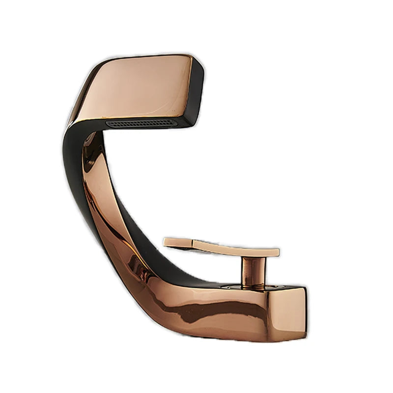 Single Handle Single Hole Fashion Wash Basin Sink Faucet Hot and Cold Bathroom Faucet Deck-mounted Faucet