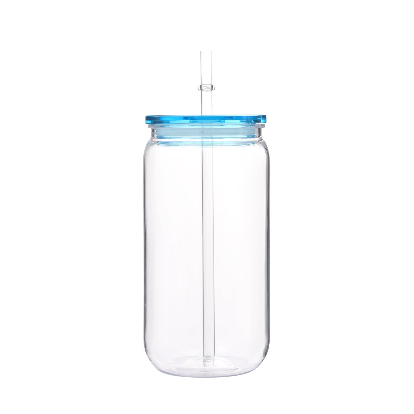 16oz Colorful Lid Transpare Plastic Cup with Lids And Straws Replacement Lids