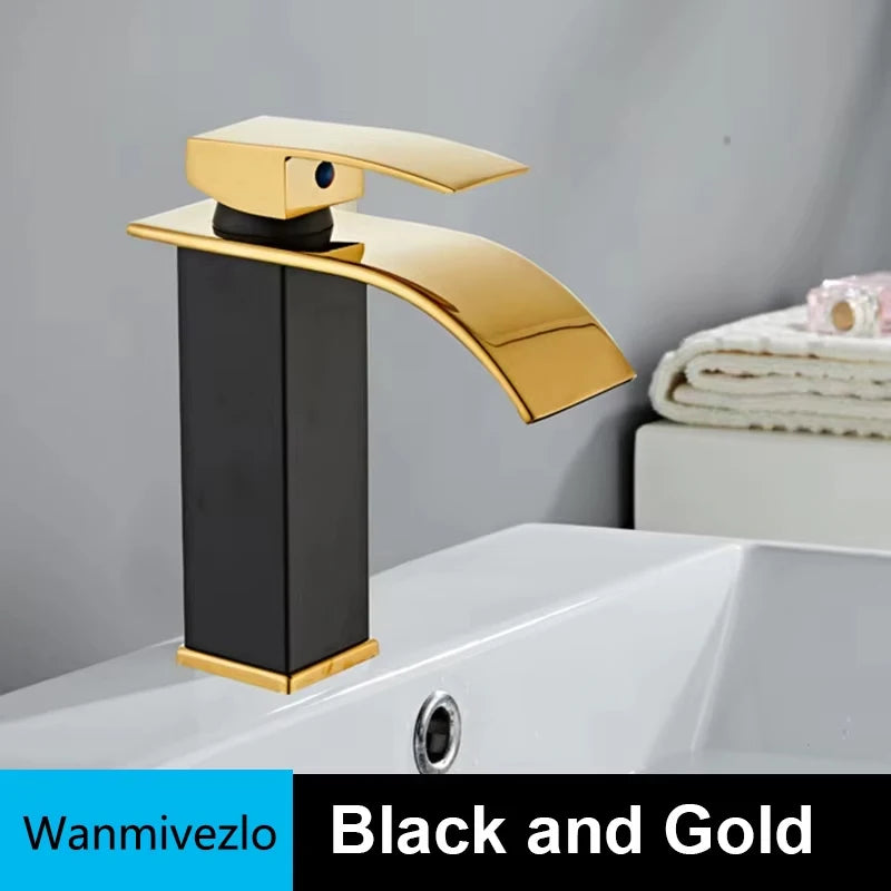 Bathroom sink Faucet Deck Mounted Basin Mixer Faucets Hot Cold Water Faucet Single Handle Washing Vessel Sink Taps Torneira