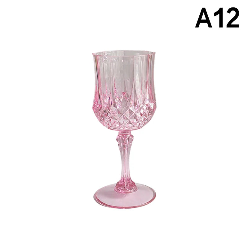 1Pcs Plastic Champagne Flutes Acrylic Champagne Glasses Wine Cups