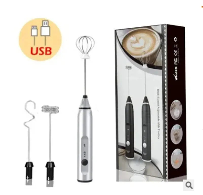 Portable Electric Milk Frothers Handheld Blender USBMini Coffee Maker Whisk