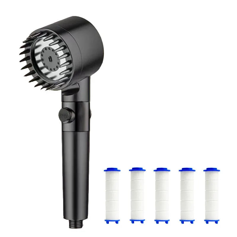 Three Speed Adjustment Bathroom Supplies Head Massage Portable Shower Filter Showers for Bathroom A