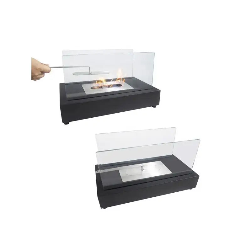 Portable Tabletop Smokeless Bio Ethanol Fireplace - Compact Fire Pit for Indoor and Outdoor Use