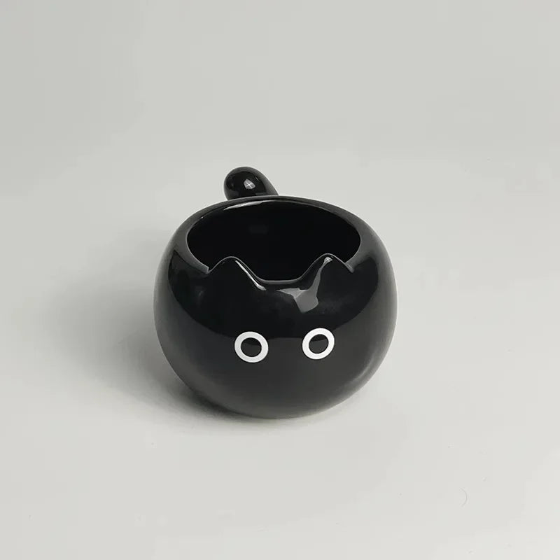 Cute Ceramic Cup Creative Siamese Cat Shaped Mug Coffee Household Drinking Utensil Funny Birthday Gift