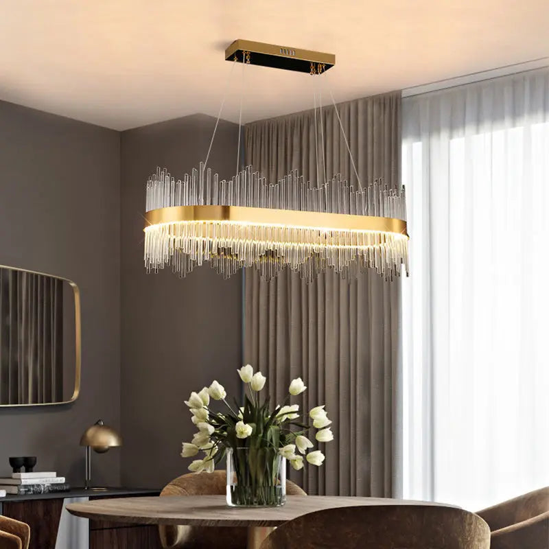 Chandelier Living Room Modern Simple Light Luxury Lighting Dining Room Lamp Hall Pendant Lights Crystal Bedroom Lamp 2025 New