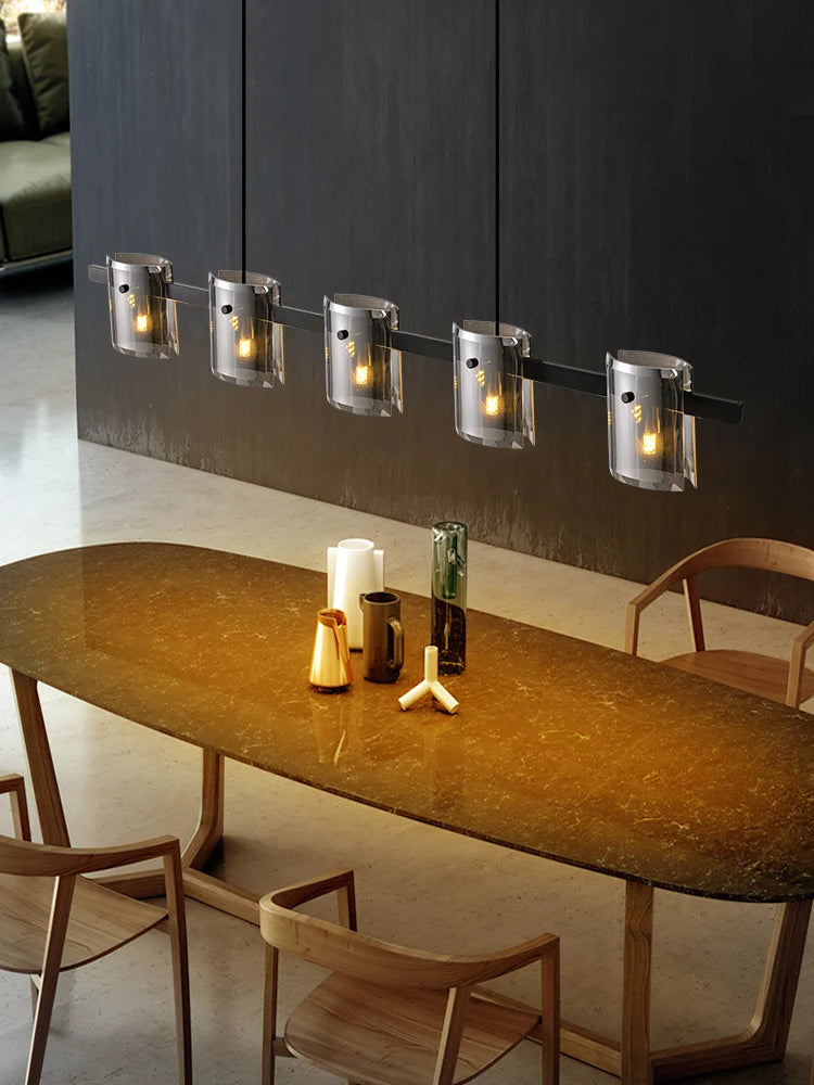 European simple modern creativity restaurant light dining room bar net celebrity bedroom bedside glass small hanging lamps