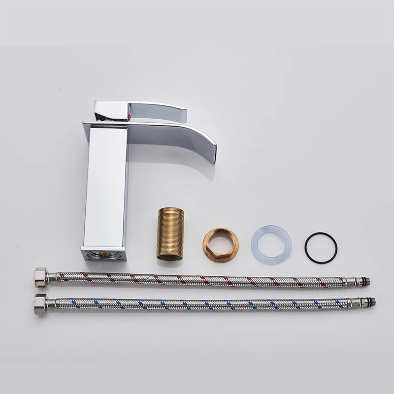 Bathroom sink Faucet Deck Mounted Basin Mixer Faucets Hot Cold Water Faucet Single Handle Washing Vessel Sink Taps Torneira