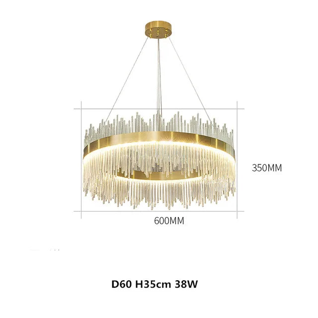 Chandelier Living Room Modern Simple Light Luxury Lighting Dining Room Lamp Hall Pendant Lights Crystal Bedroom Lamp 2025 New