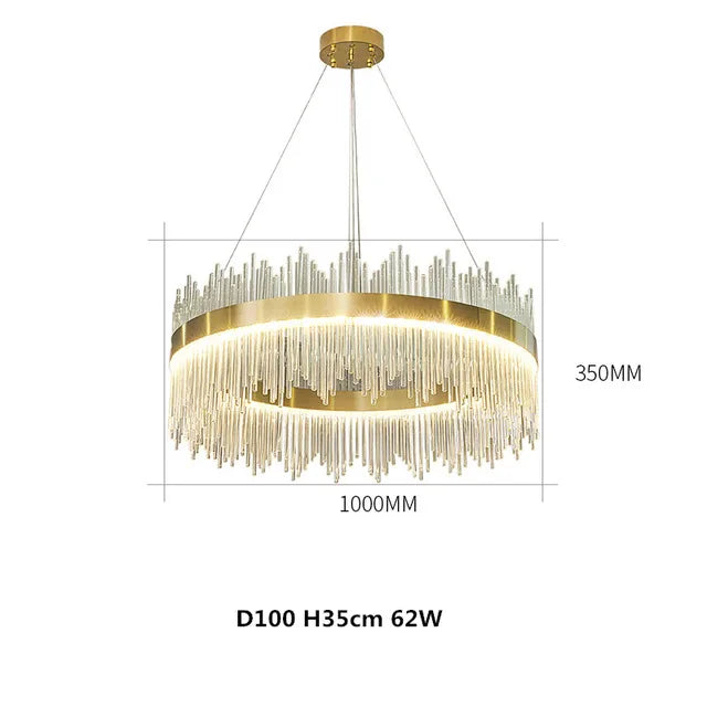 Chandelier Living Room Modern Simple Light Luxury Lighting Dining Room Lamp Hall Pendant Lights Crystal Bedroom Lamp 2025 New
