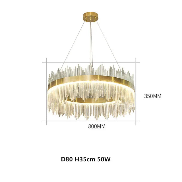 Chandelier Living Room Modern Simple Light Luxury Lighting Dining Room Lamp Hall Pendant Lights Crystal Bedroom Lamp 2025 New