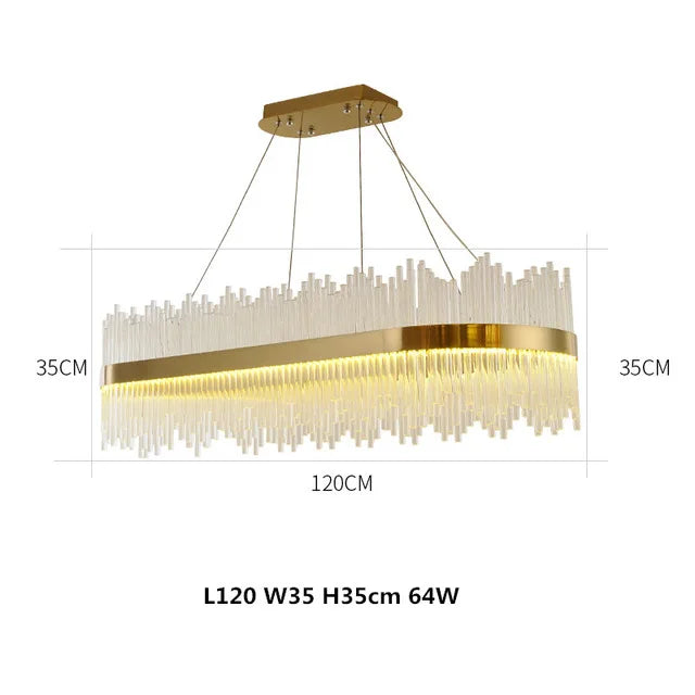 Chandelier Living Room Modern Simple Light Luxury Lighting Dining Room Lamp Hall Pendant Lights Crystal Bedroom Lamp 2025 New