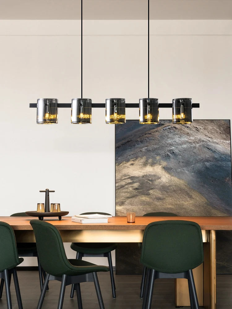 European simple modern creativity restaurant light dining room bar net celebrity bedroom bedside glass small hanging lamps