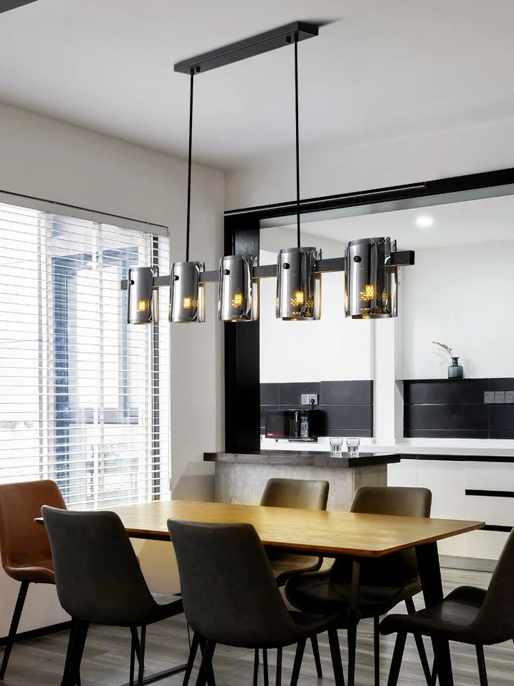 European simple modern creativity restaurant light dining room bar net celebrity bedroom bedside glass small hanging lamps