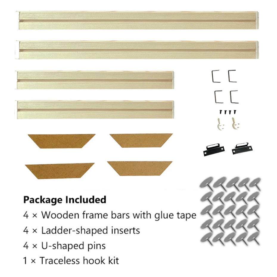 40x60 50x70 40x50cm Canvas Frame Wooden Frames Wooden Photo Oil Painting Canvas Diamond Painting Frames Canvas Wood Wall Frame