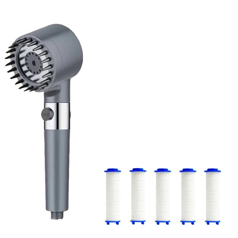 Three Speed Adjustment Bathroom Supplies Head Massage Portable Shower Filter Showers for Bathroom A