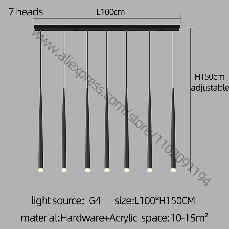 Modern Dining Room Chandelier Minimalist Design Living Room Kitchen Bedroom Light Study Cafe Led Bar Staircase Chandelier