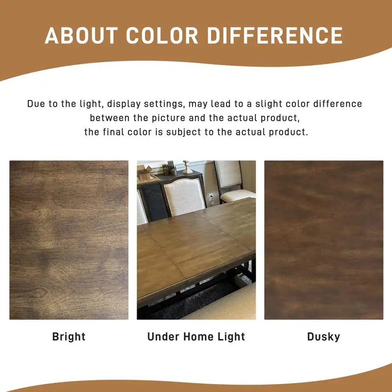 6-Piece Dining Set, Extendable 60-78 inch Wooden Table with Leaf, 4 Upholstered Chairs & Bench for 6, Kitchen Dining Table Set,