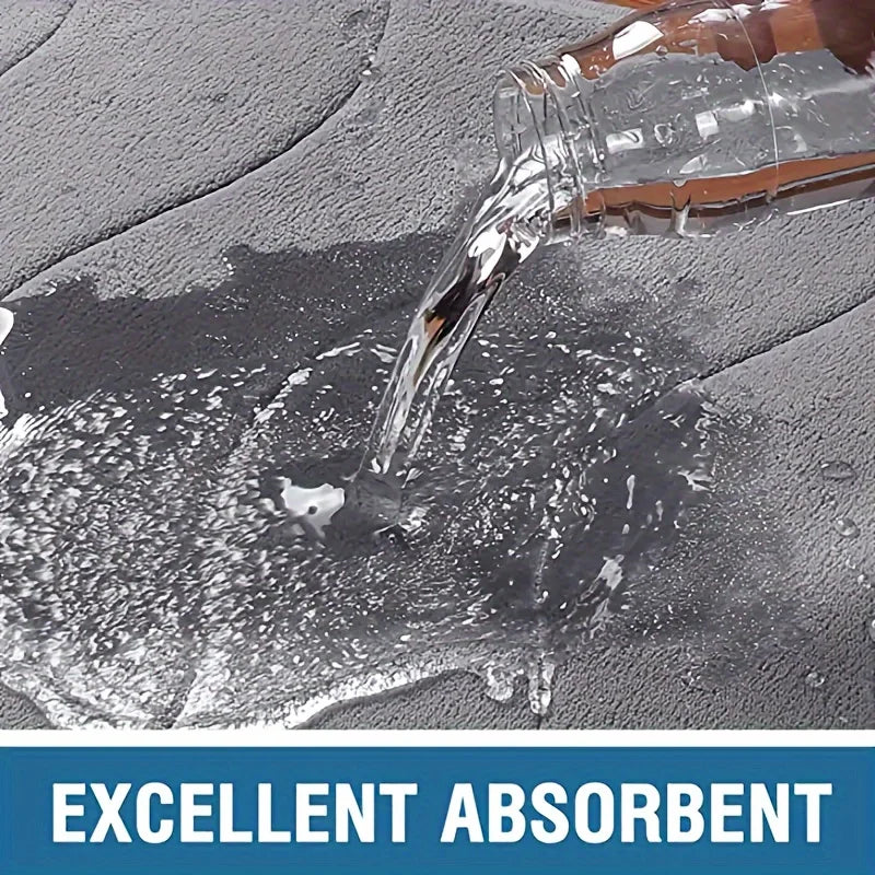 Thickened bathroom absorbent mat simple door dirt-resistant mat home kitchen mat quick-drying