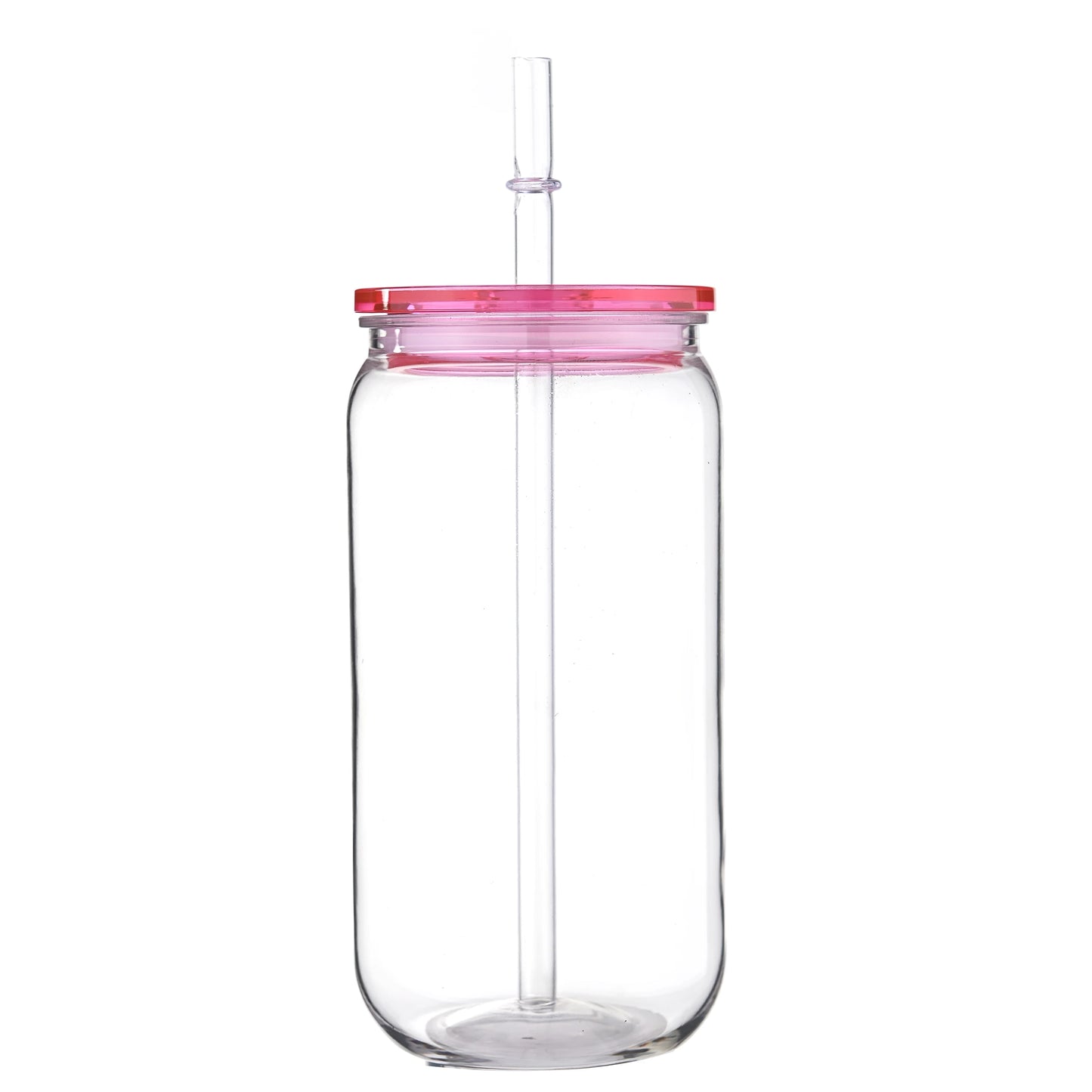 16oz Colorful Lid Transpare Plastic Cup with Lids And Straws Replacement Lids