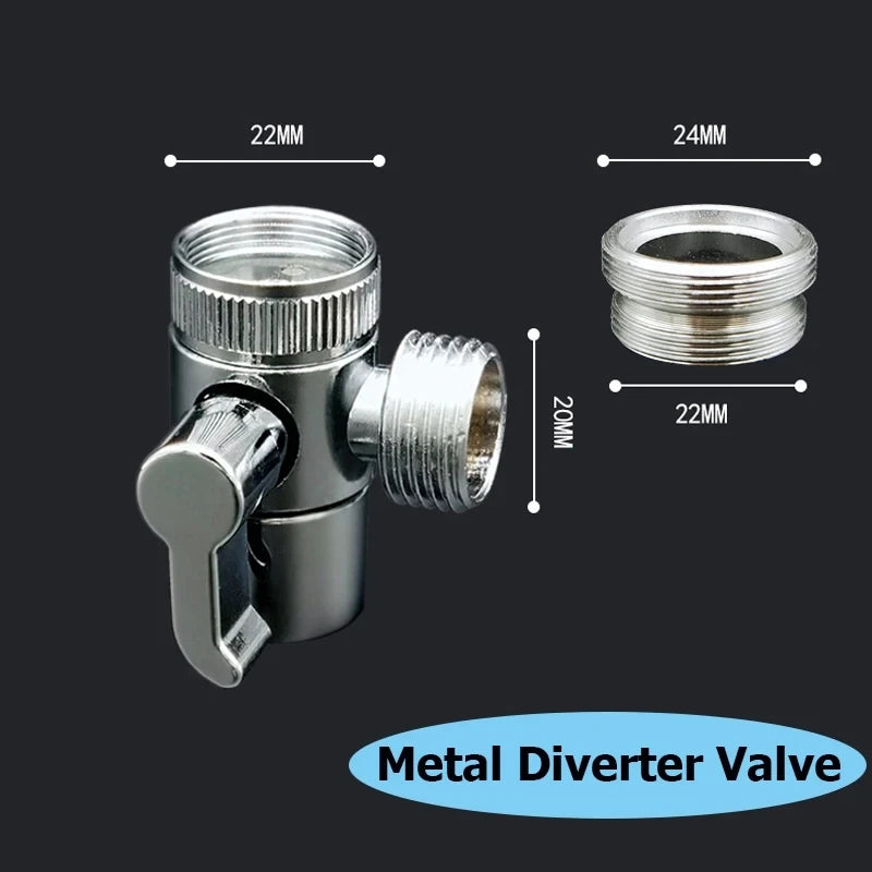 3 Mode Bidet Faucet External Shower Head Bathroom Kitchen Basin Tap Adapter Splitter Set Water Diversion Shower for Beauty Salon