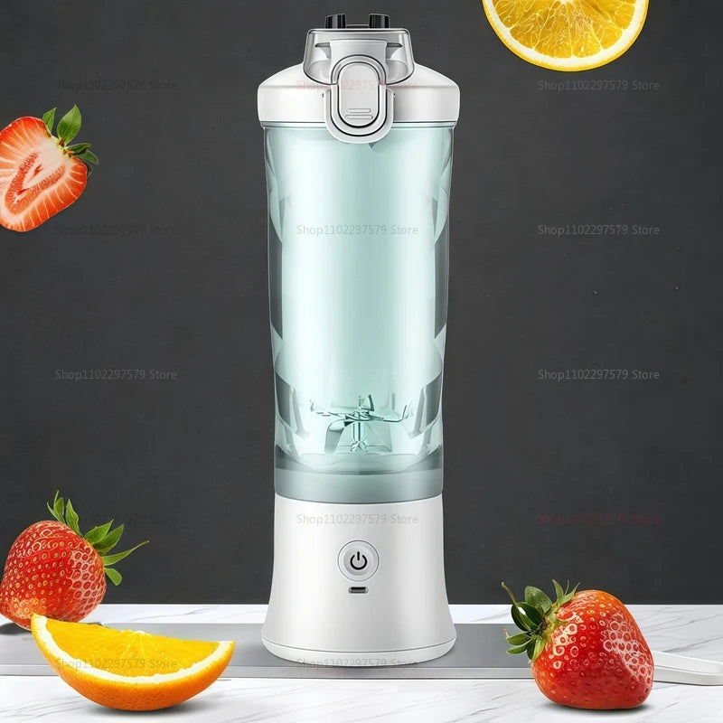 Portable Mixer Machine Electric Juicer 600ML  Fruit Mixer2000mAh USB Rechargeable Smoothie Mini Blender Multifunction Juicer