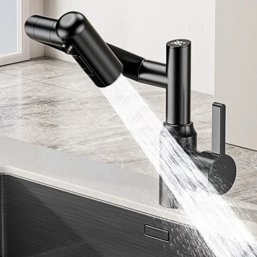 Universal Rotation Kitchen Faucet Bathroom Faucets Multifunctional Washbasin Mechanical Arm Digital Display Hot and Cold Tap