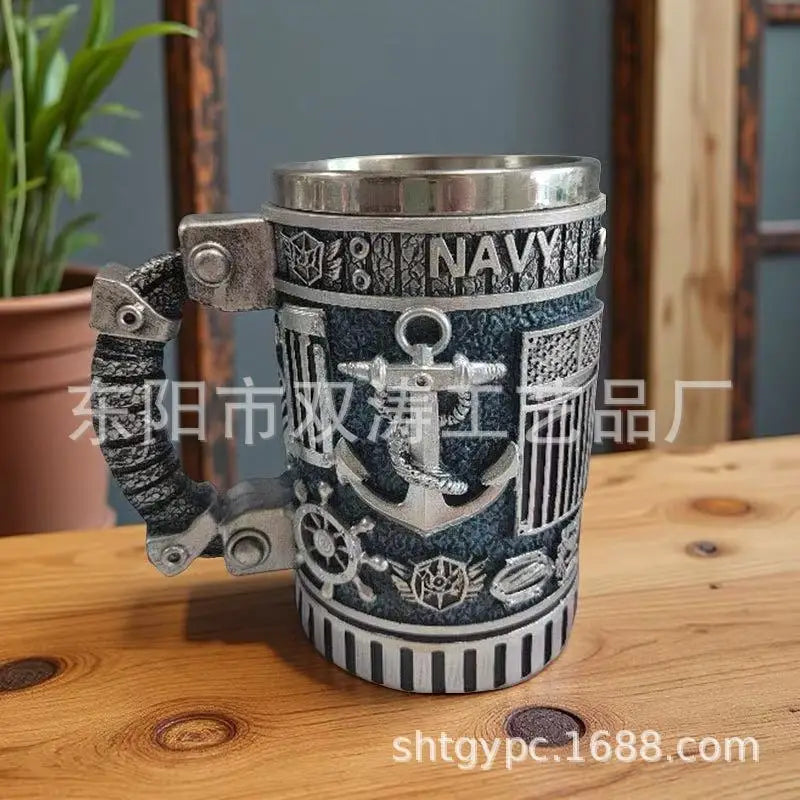 Military 3D Mug Beautiful Army Themed Creative Handmade Military Coffee Mug Gift for Veterans Kitchen Dining Drinkware