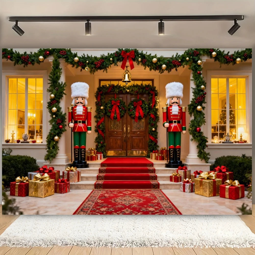 Merry Christmas Decorative Background Arched Xmas Tree Winter 2025 Christmas Indoor Photography Backdrop Photo Studio Props