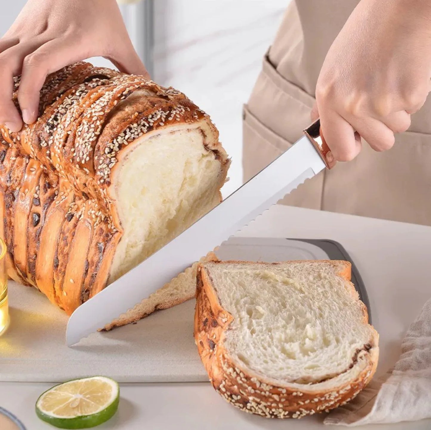 19 sets of kitchen knives with a knife holder, professional high carbon steel stainless steel