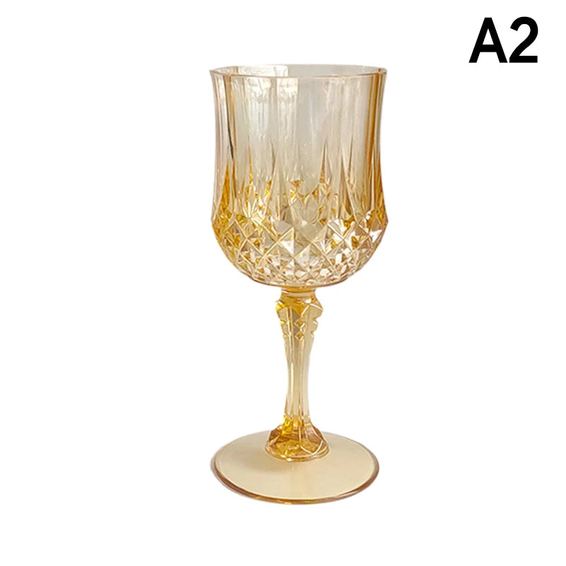 1Pcs Plastic Champagne Flutes Acrylic Champagne Glasses Wine Cups