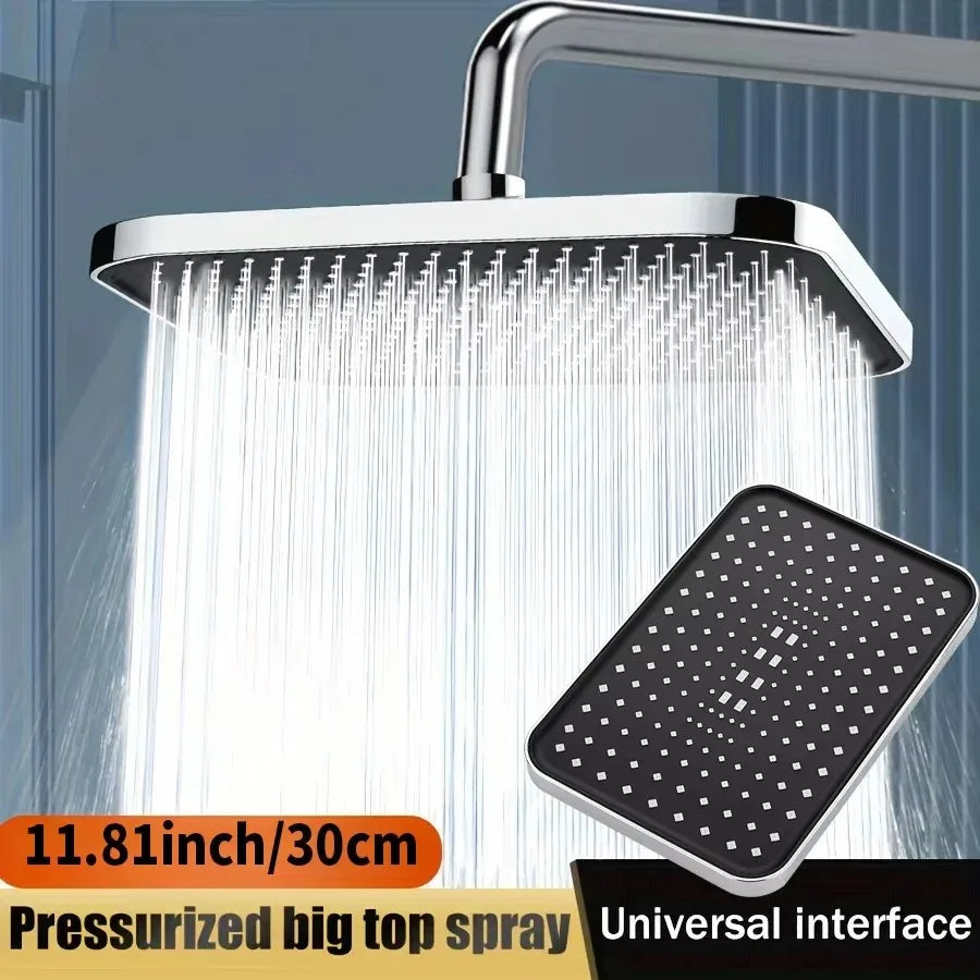 360 ° rotating water-saving shower head top spray pressurized shower head new 14 inch high-pressure shower head high flow
