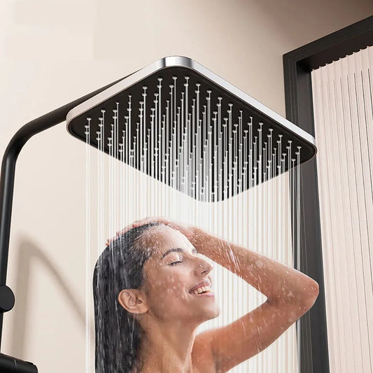 360 ° rotating water-saving shower head top spray pressurized shower head new 14 inch high-pressure shower head high flow