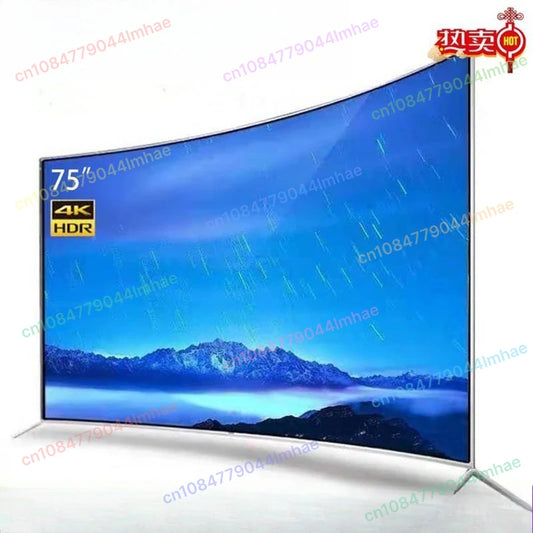 Explosion Proof Curved Smart TV 50 65 75 80 90 100 Inch, Large Screen HD Network LED Television