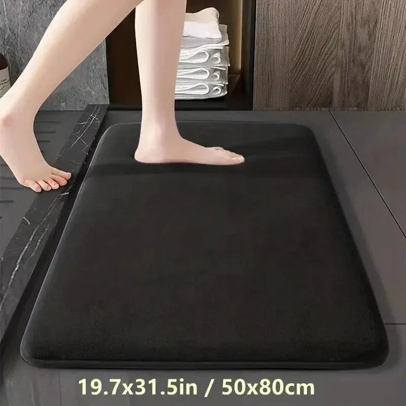 Absorbent Floor Mat Non Slip Bath Mat Anti Slip Coral Velvet Bathroom Floor Mat Door Mat Home Decoration