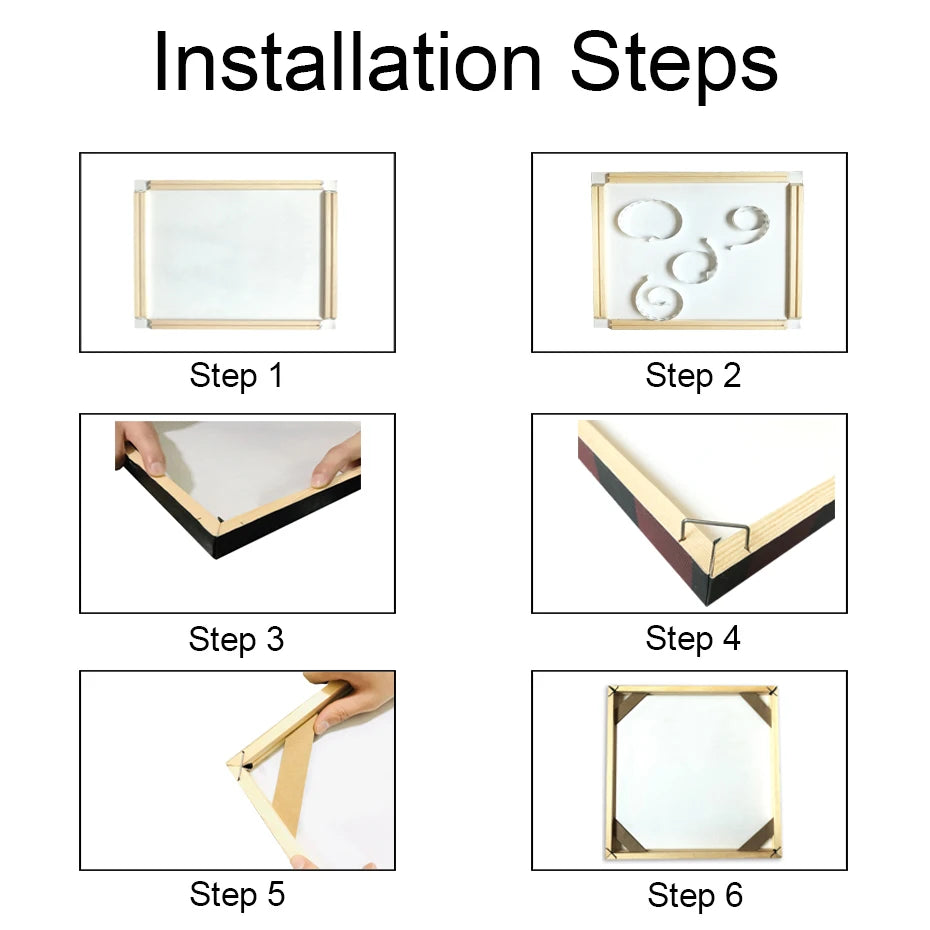 40x60 50x70 40x50cm Canvas Frame Wooden Frames Wooden Photo Oil Painting Canvas Diamond Painting Frames Canvas Wood Wall Frame