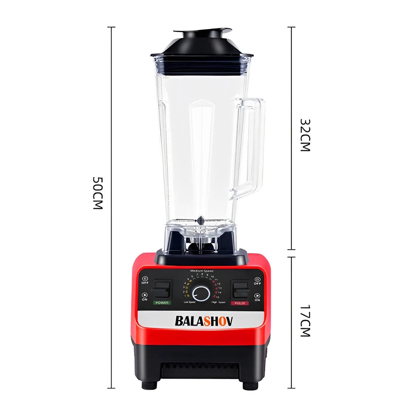 2000W Heavy Duty Commercial Blender Stationary Mixer Food Processor Ice Smoothies