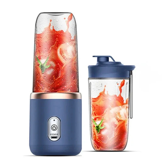 Portable Fruit Juice Blenders Electric Mini Bottle Home USB 6 Blades Juicer C