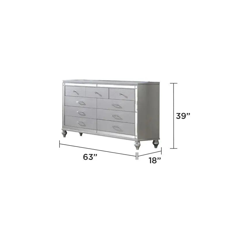 Upholstered Wooden King 5-Piece Bedroom Set with Ambient Lighting in Black Velvet Finish