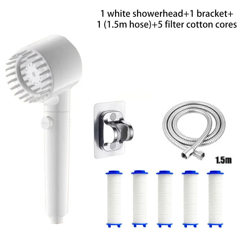 Three Speed Adjustment Bathroom Supplies Head Massage Portable Shower Filter Showers for Bathroom A