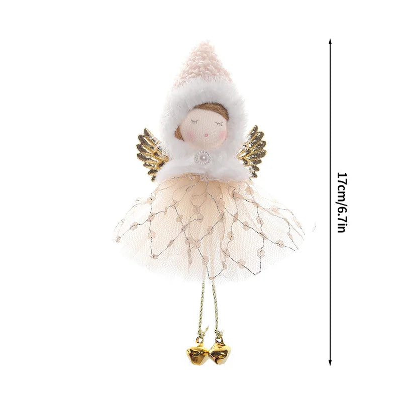Christmas Decoration 2025 Christmas Tree Angel Hanging Pendants Hanging Ornaments Cute Angel Xmas Supplies Navidad Decor