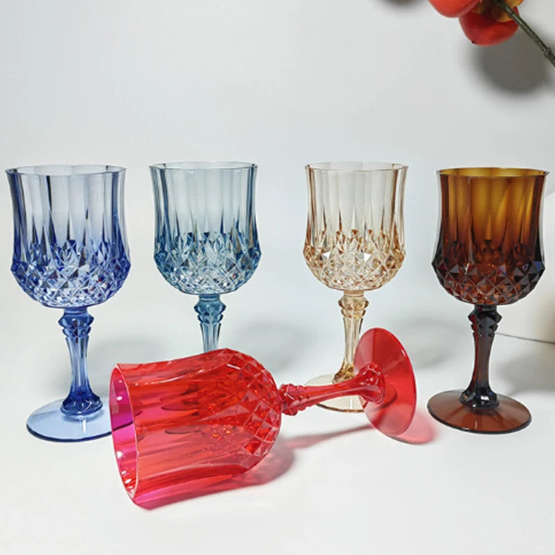 1Pcs Plastic Champagne Flutes Acrylic Champagne Glasses Wine Cups
