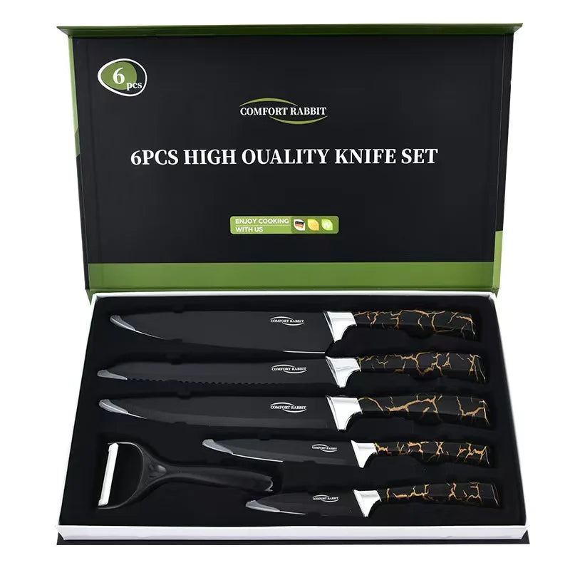 1-19 multi - functional knives, full - set silicone kitchenware, rust - proof kitchen knive,