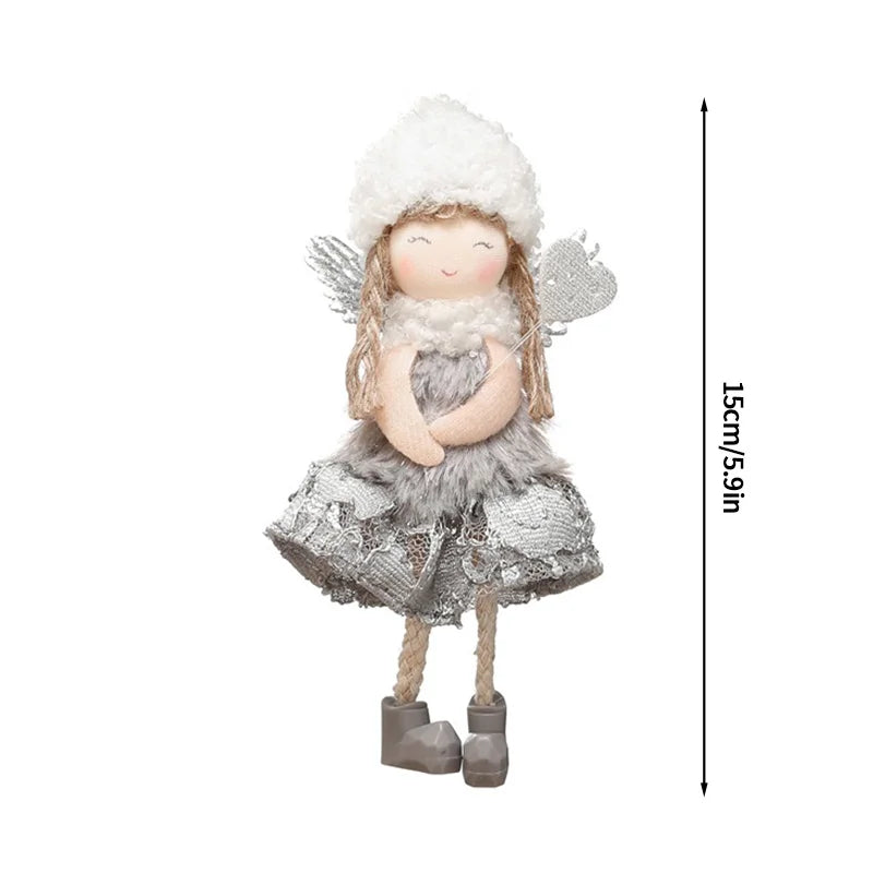 Christmas Decoration 2025 Christmas Tree Angel Hanging Pendants Hanging Ornaments Cute Angel Xmas Supplies Navidad Decor
