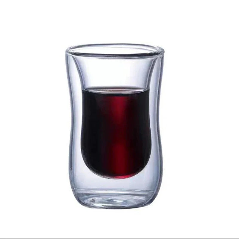 Double Wall Glass Cup Heat-resistant High Borosilicate Glass r Drinkware Coffeeware