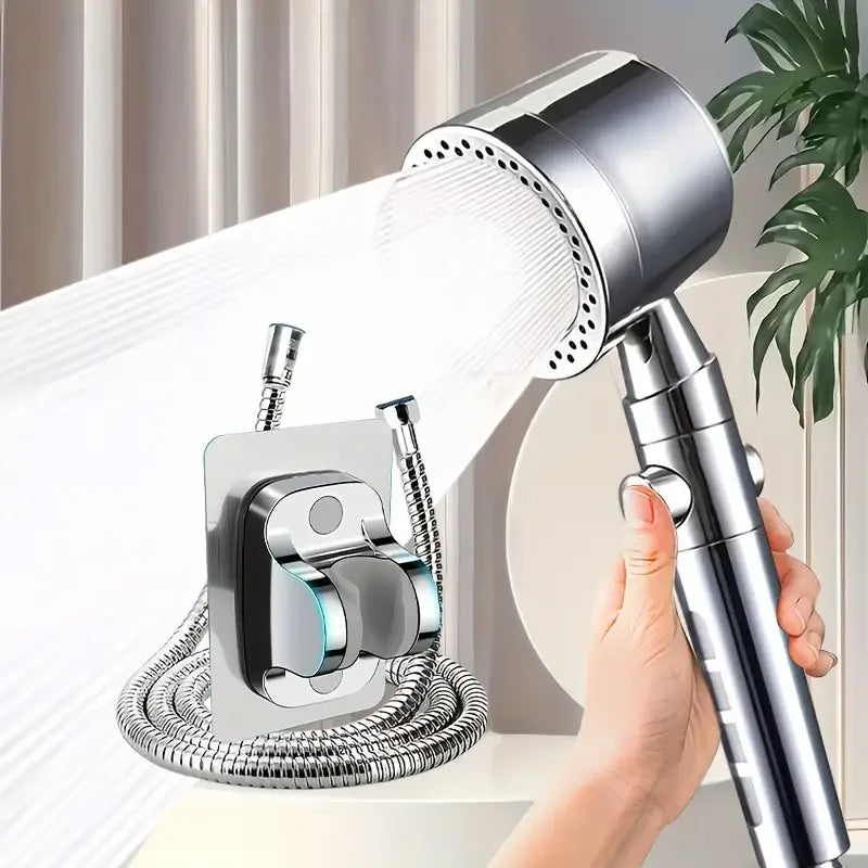 New High Pressure Water Saving Filter Shower Head 5 Modes Handheld Shower Head