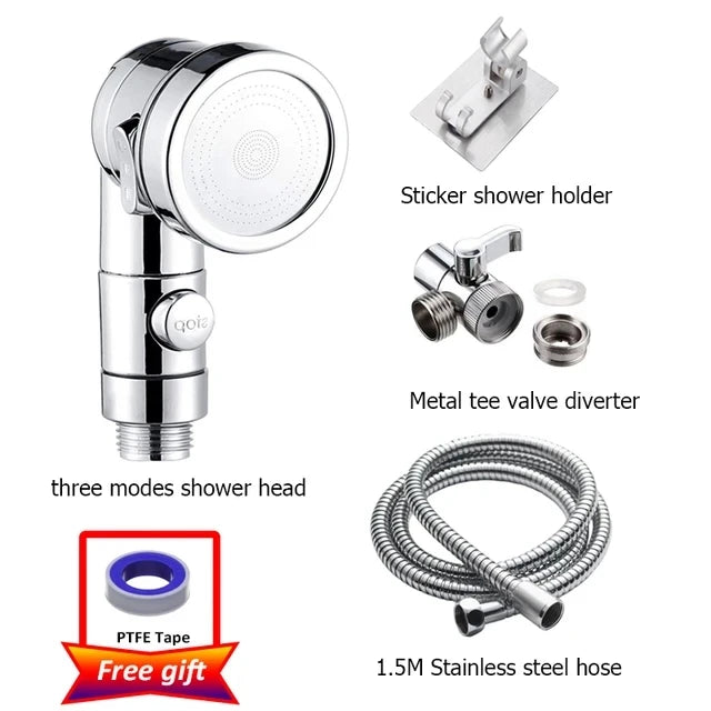3 Mode Bidet Faucet External Shower Head Bathroom Kitchen Basin Tap Adapter Splitter Set Water Diversion Shower for Beauty Salon