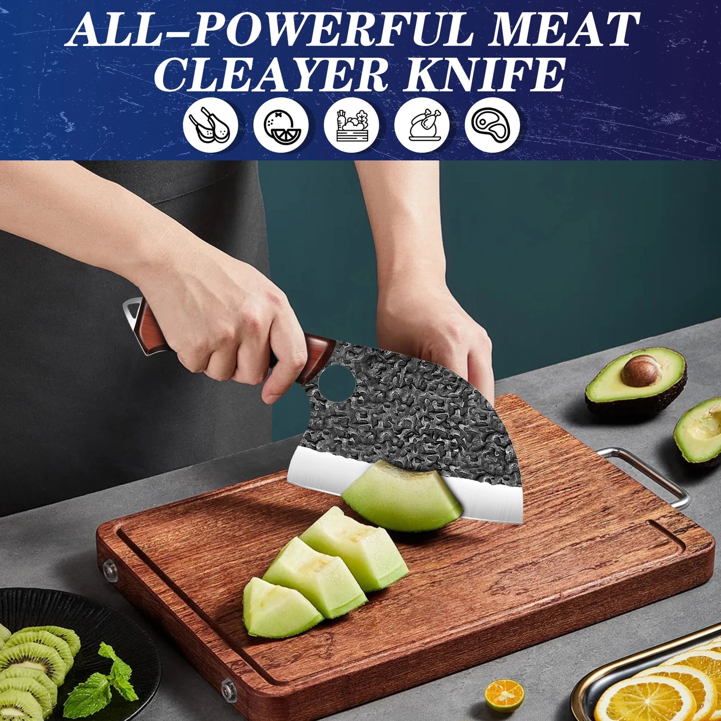 High Quality Forging Stainless Steel Hammer with Solid Wood