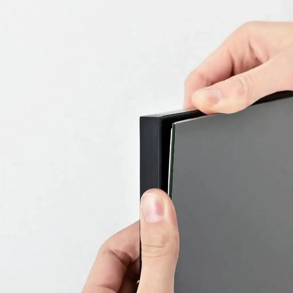 8.5x11 Front Loading Document Picture Frame, Black, Set of 3