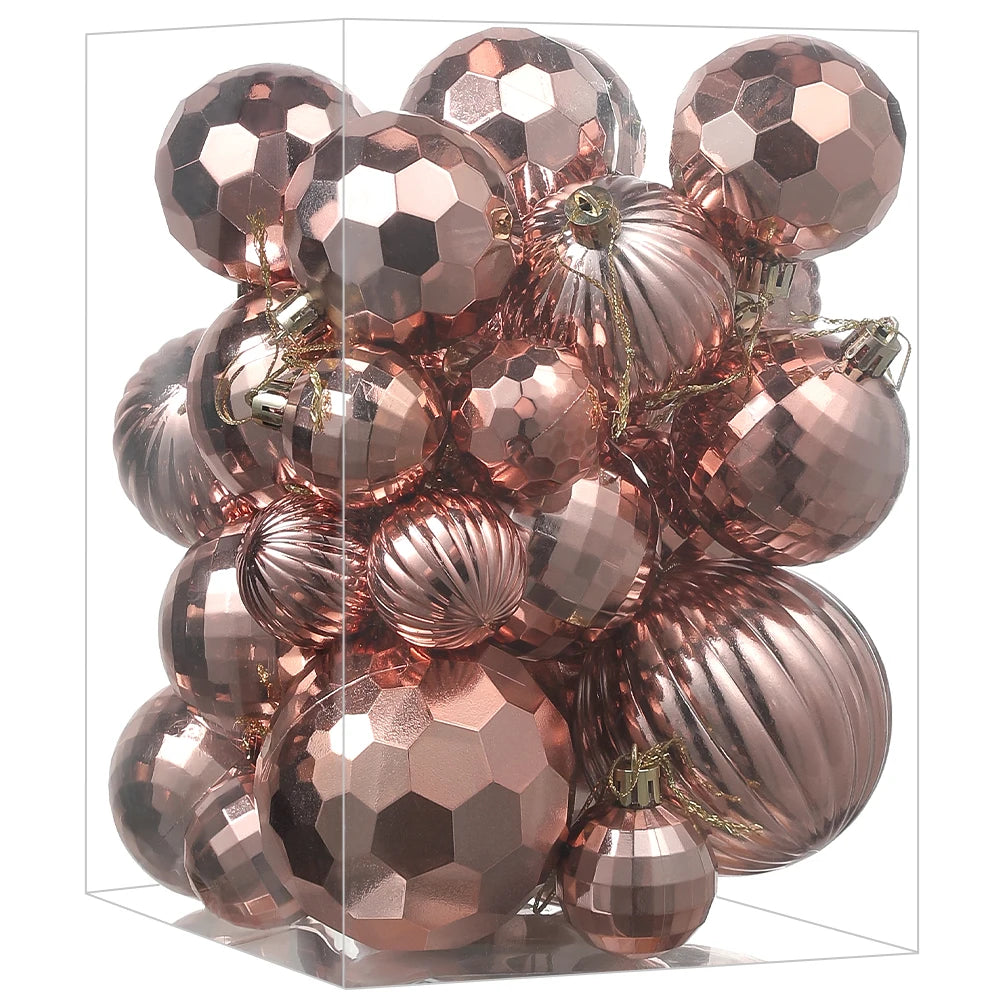 30Pcs Christmas Balls 4-8CM Hanging Ball Christmas Tree Pendant Ornaments for Home Party Decor 2026 New Year Navidad Accessories