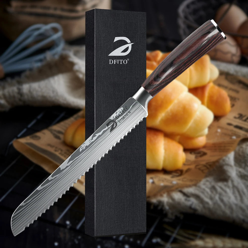 Kitchen Bread Knife Serrated Design